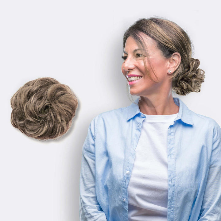 Hår-scrunchie til fyldig knold – BunPop