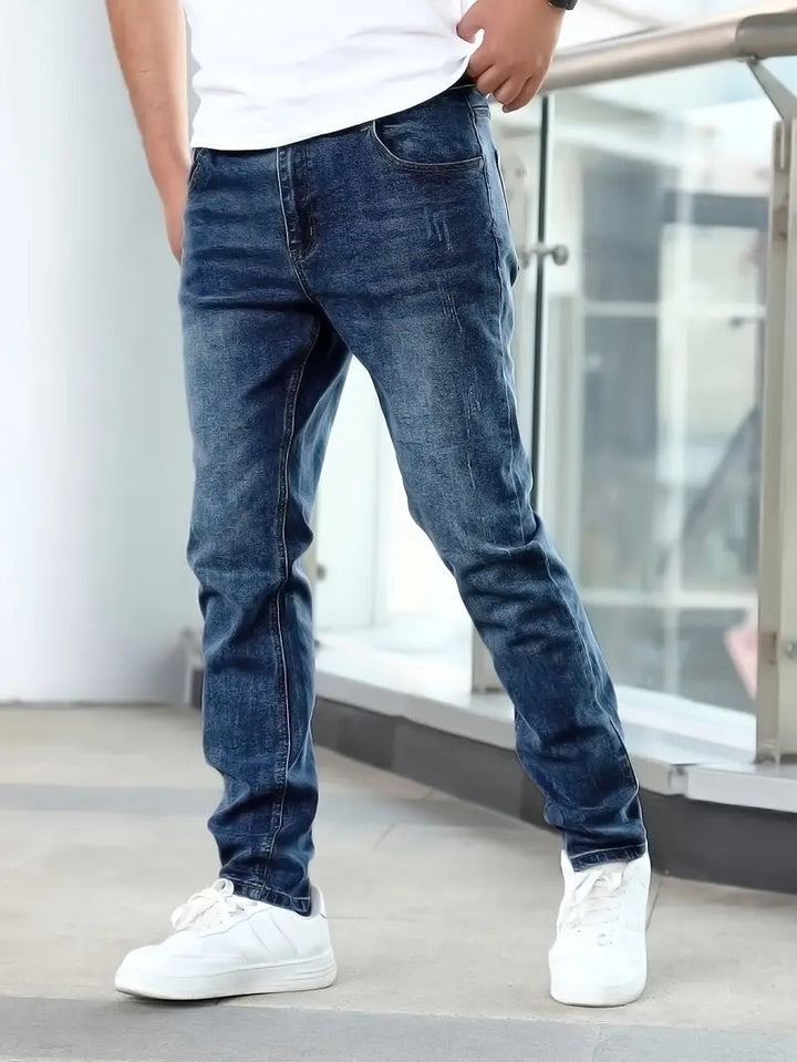 Casual Stylish Herrejeans – Komfort og Stil i Ét