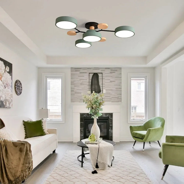 Loftlampe til flush-montering, moderne LED-belysning til rummet