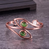 Kvindernes Grøn Opal Magnetisk Kobber Armbånd