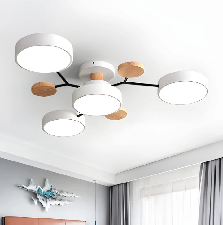 Loftlampe til flush-montering, moderne LED-belysning til rummet