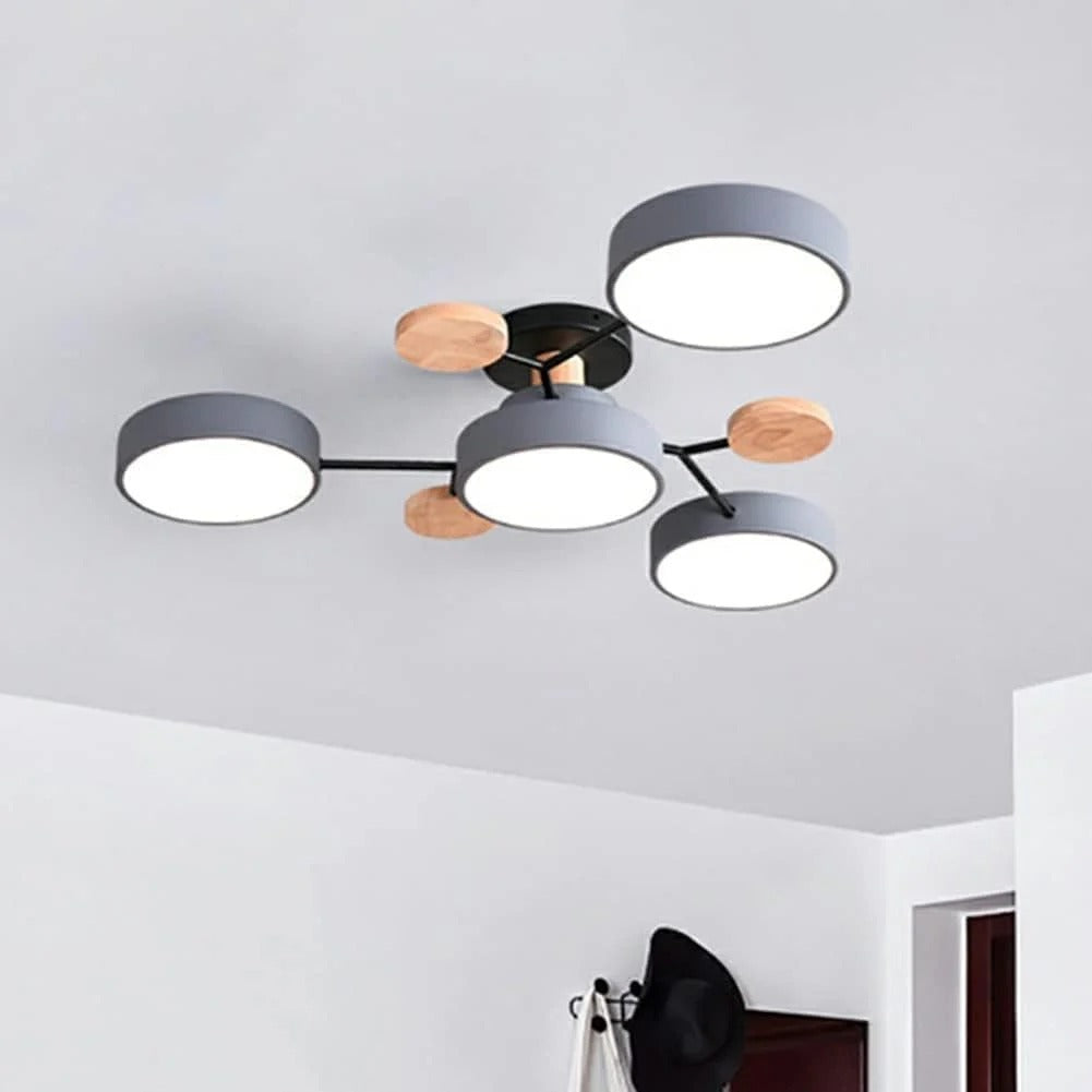 Loftlampe til flush-montering, moderne LED-belysning til rummet