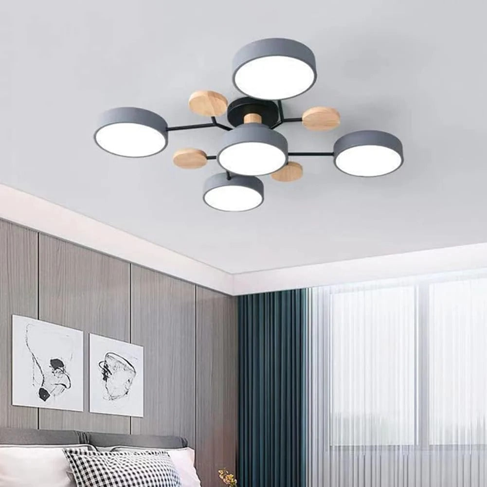 Loftlampe til flush-montering, moderne LED-belysning til rummet