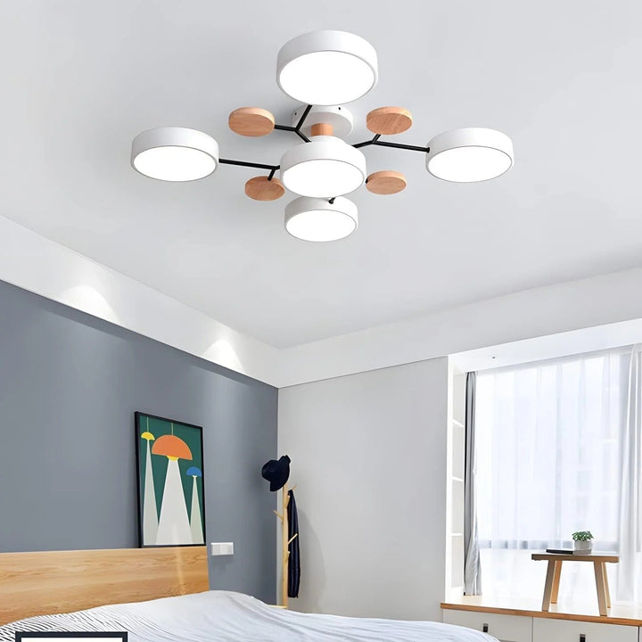 Loftlampe til flush-montering, moderne LED-belysning til rummet