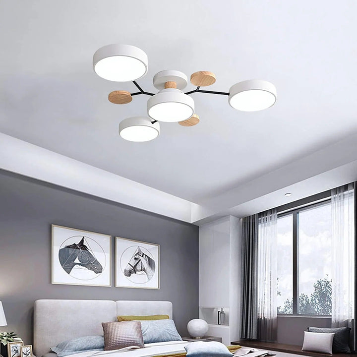 Loftlampe til flush-montering, moderne LED-belysning til rummet