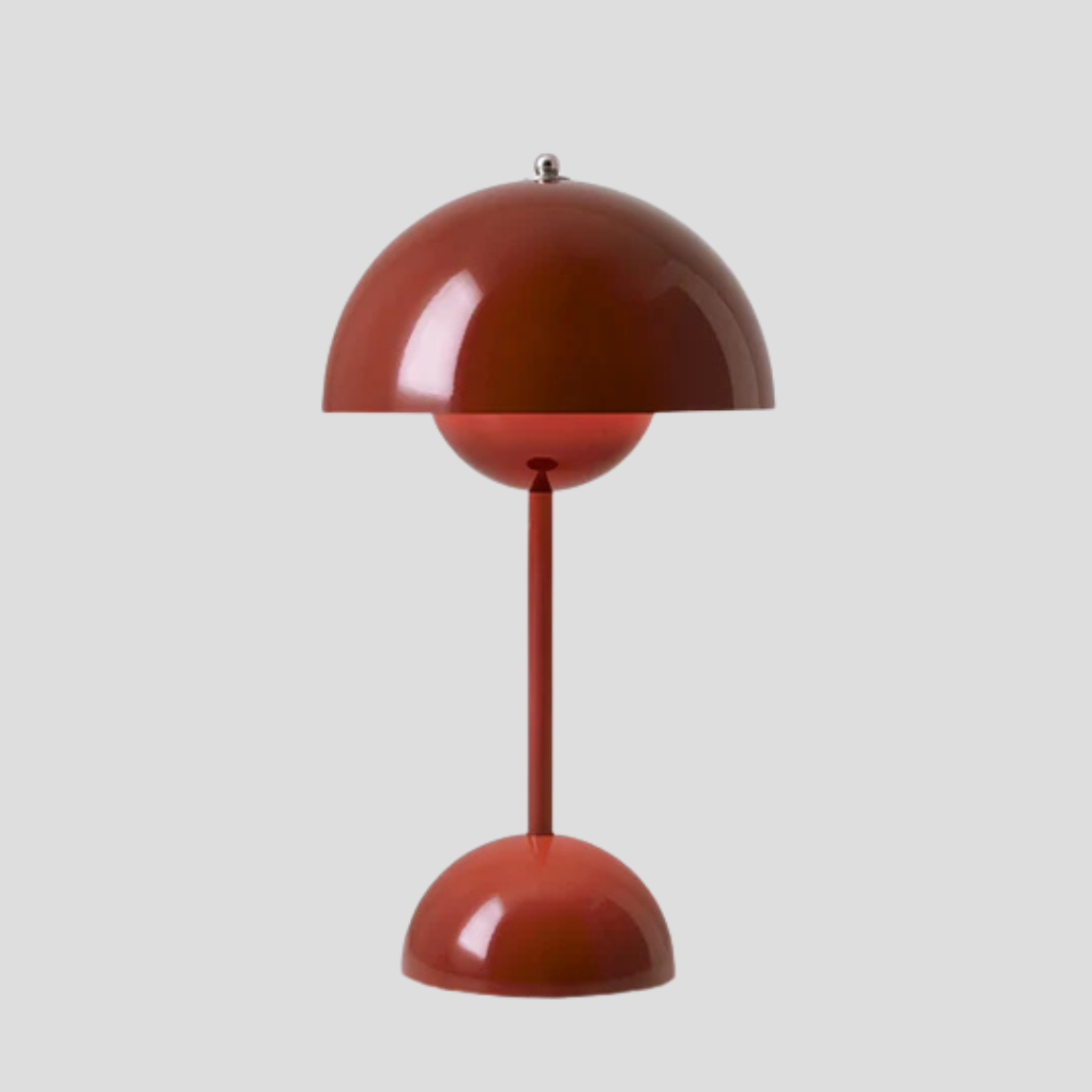 Ledningsfri metalbordlampe