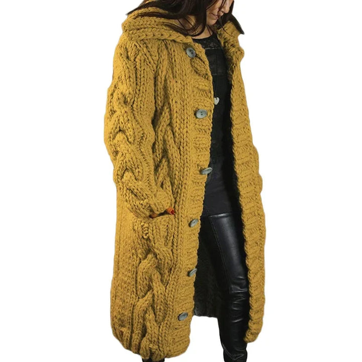 Behageligt tykt strikket cardigan - Emma