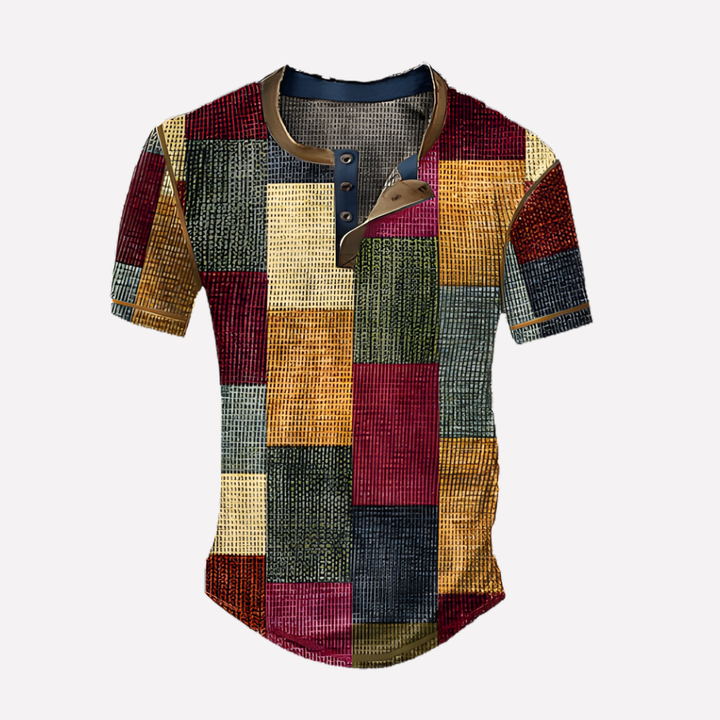 Mænds Waffle Strik Casual T-shirt