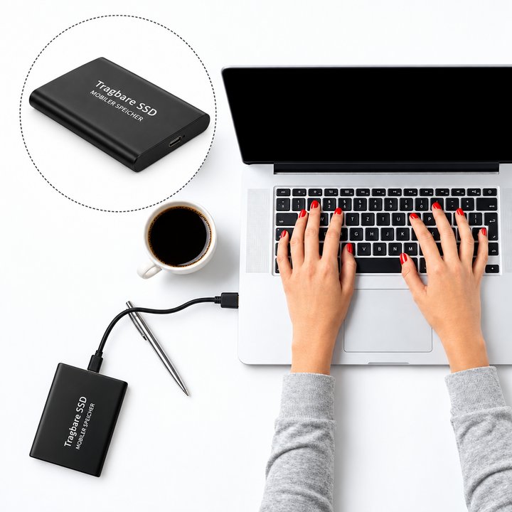 Robust ekstern SSD 30 TB til store filer