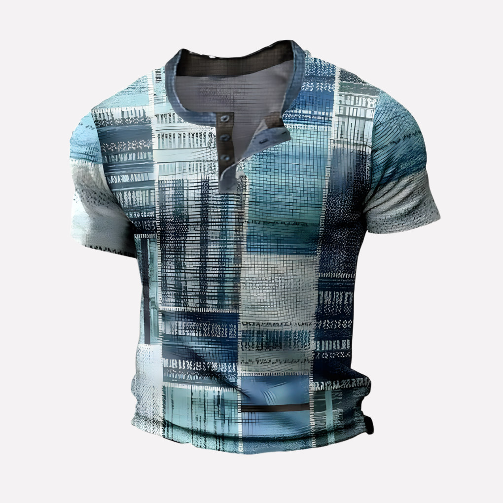 Mænds Waffle Strik Casual T-shirt