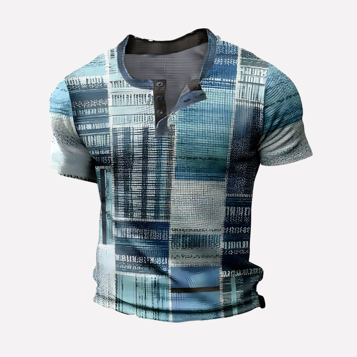 Mænds Waffle Strik Casual T-shirt