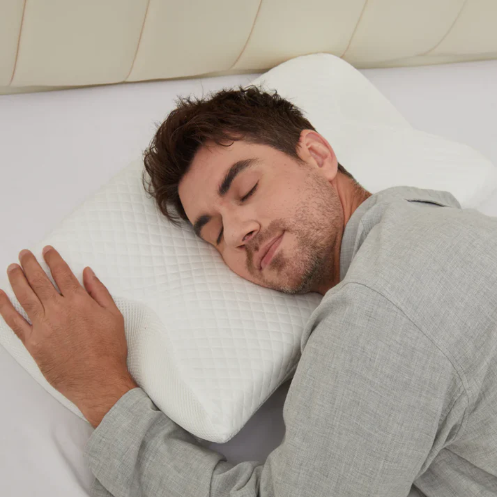 Anti-snorke pude | Ergonomisk støtte til nakke og hoved | Hvid