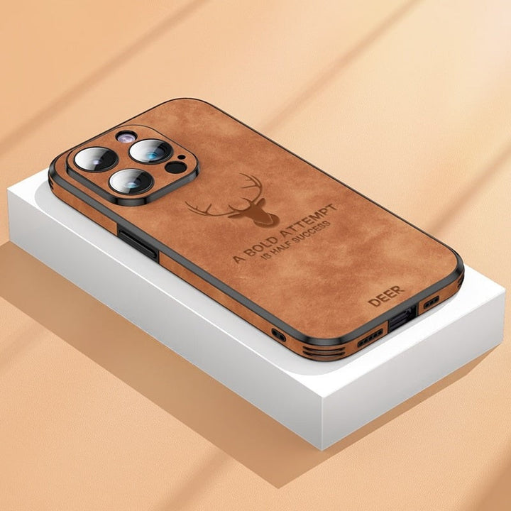 Luksus iPhone-cover i hjorteskind - Veltro
