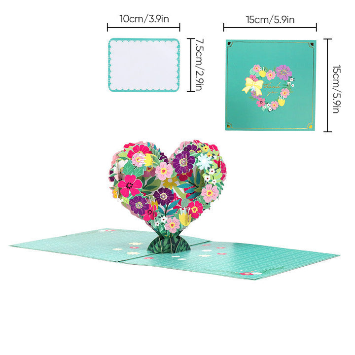 Mors Dag-3D-blomsterkort, unik erindring til hende