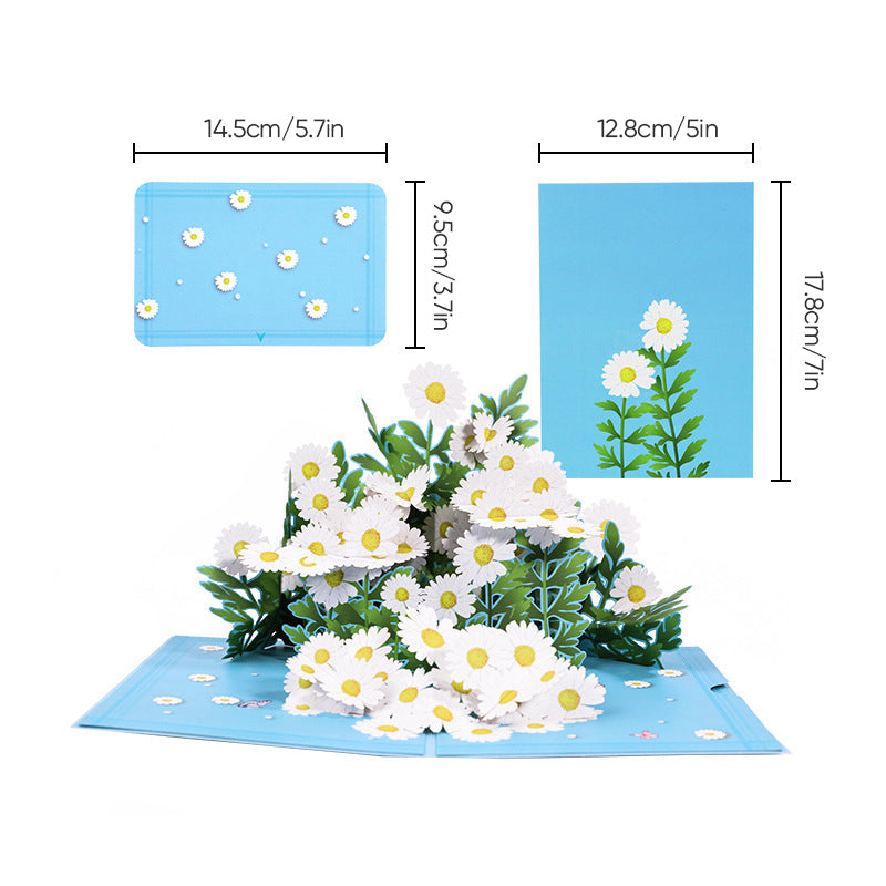 Mors Dag-3D-blomsterkort, unik erindring til hende