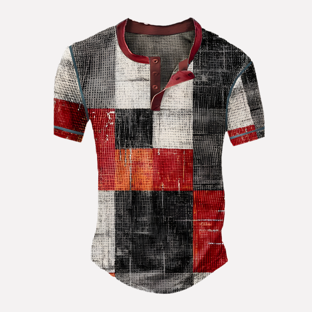 Mænds Waffle Strik Casual T-shirt