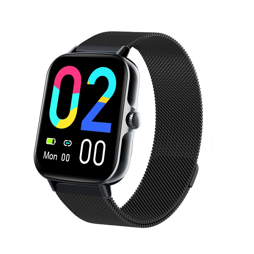 Vandtæt smartwatch med blodtryksmåler, iltmætning og søvnovervågning