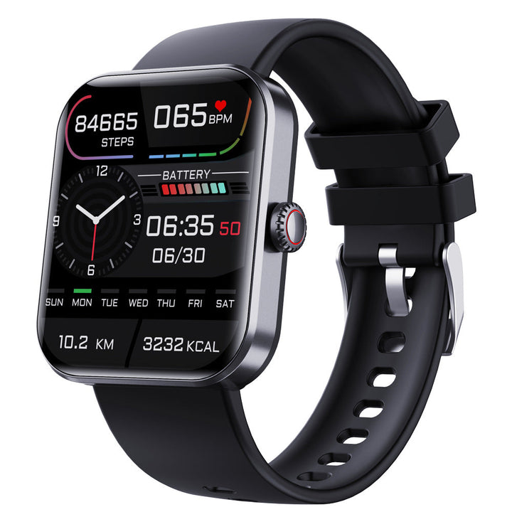 Vandtæt smartwatch med blodtryksmåler, iltmætning og søvnovervågning