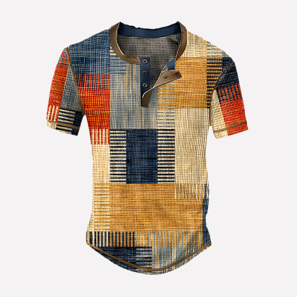 Mænds Waffle Strik Casual T-shirt