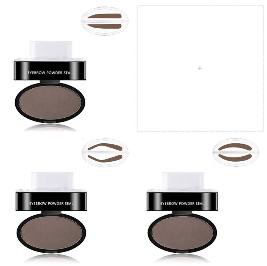 Øjenbryn Pulver Stempel & Skabelon Makeup Sæt