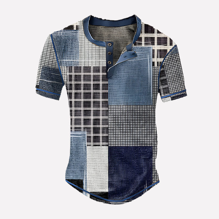 Mænds Waffle Strik Casual T-shirt