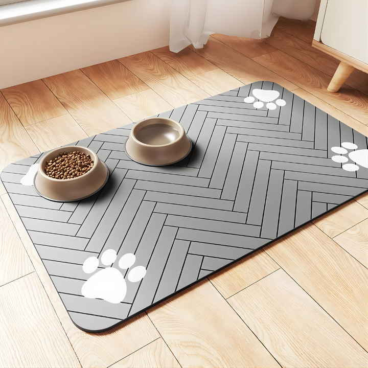 Pet Fodringsmat - Absorberende Pet Placemat til Mad og Vand Skål