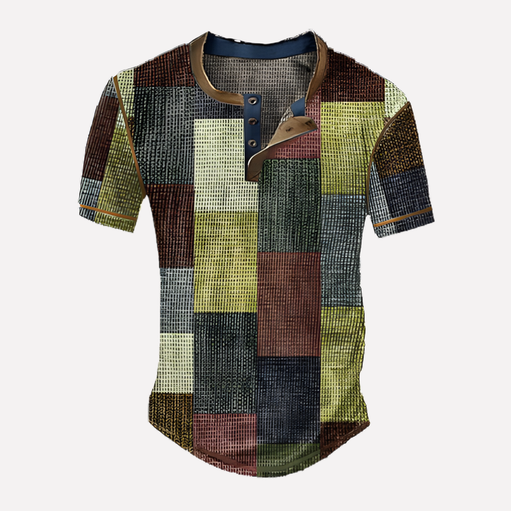 Mænds Waffle Strik Casual T-shirt