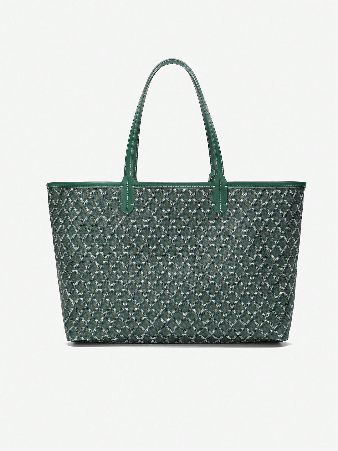 Afslappet Skuldertaske i PVC til Kvinder | Tote Bag | Stor Let Taske til Studerende