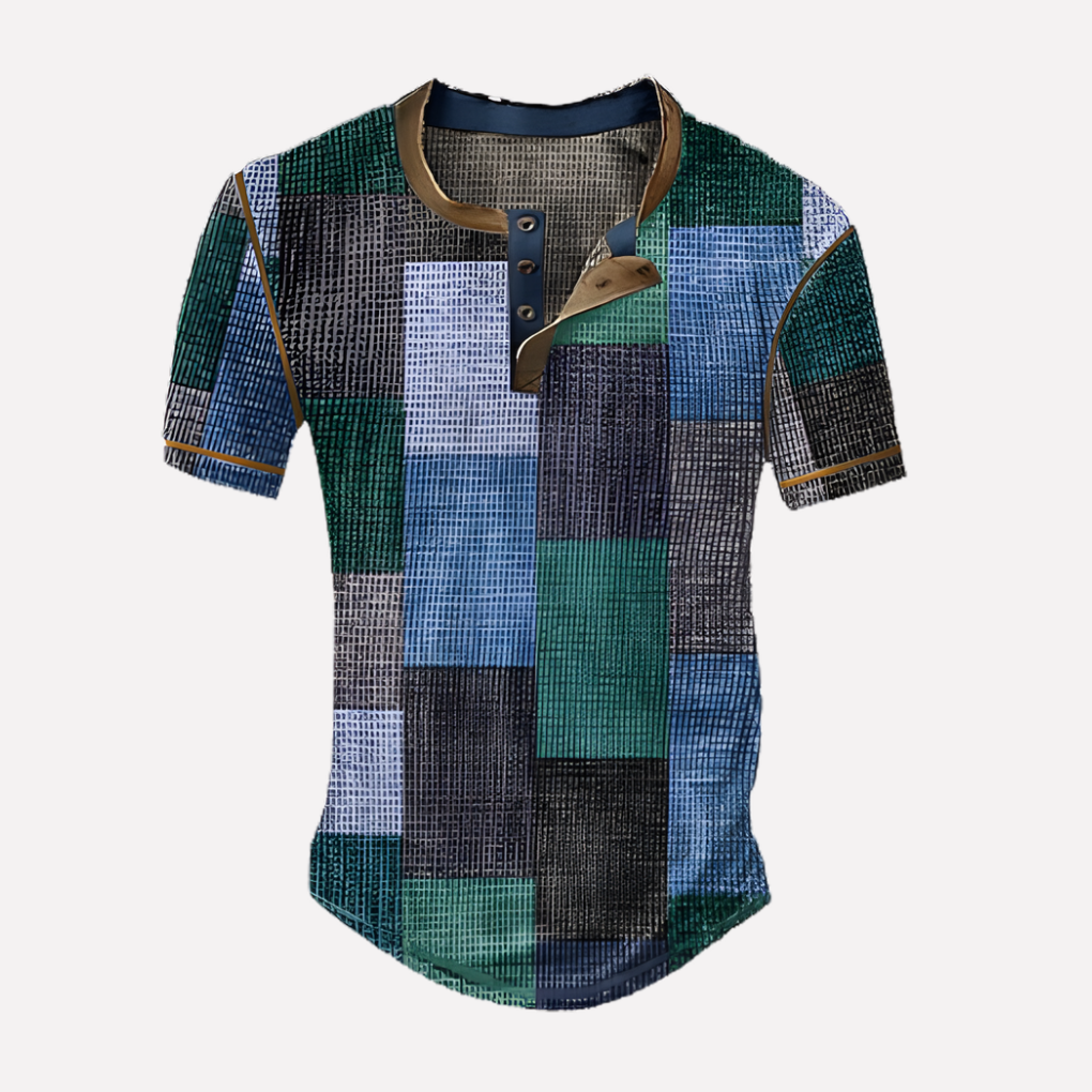 Mænds Waffle Strik Casual T-shirt