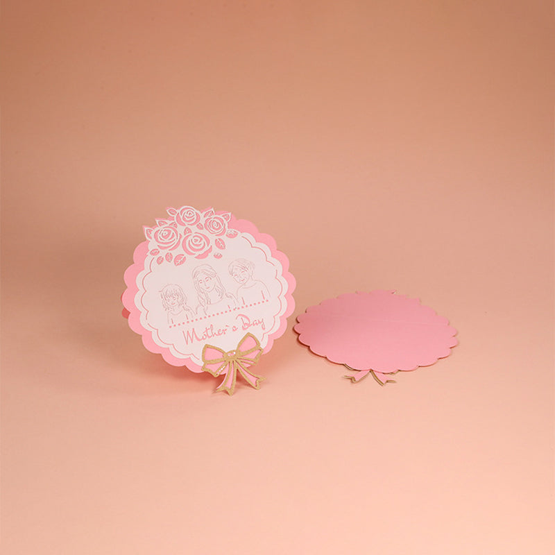 Mors Dag-3D-blomsterkort, unik erindring til hende