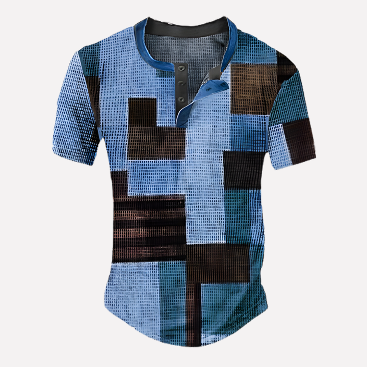 Mænds Waffle Strik Casual T-shirt