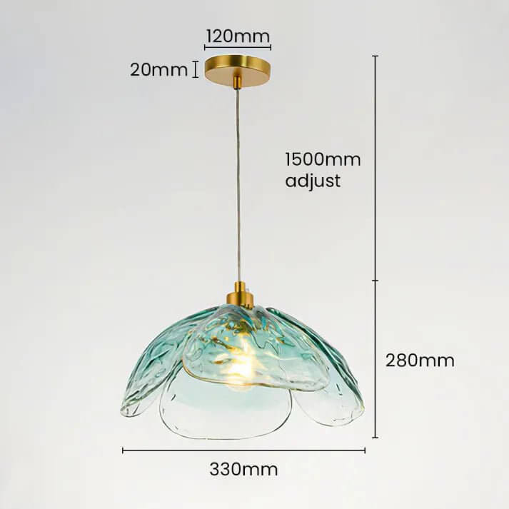 Hængelampe med blomsterblad - Elegant natlampe