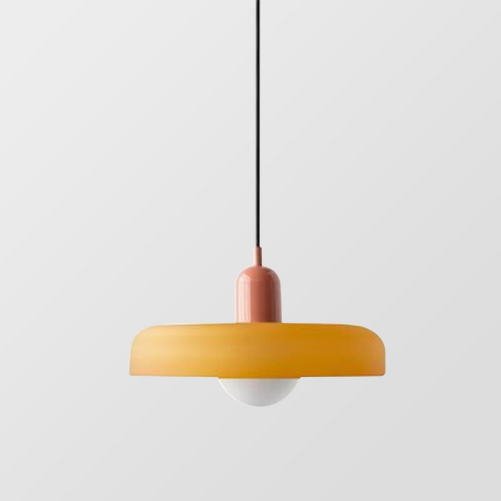 Farverig pendellampe i Bauhaus-stil - StiloGlas