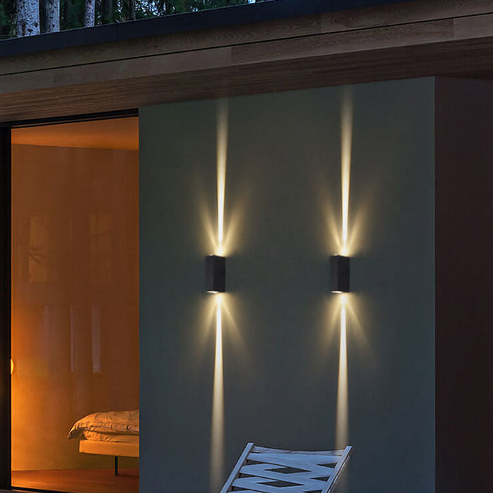 Vandtæt LED-udendørsvæglampe moderne til terrasse og have