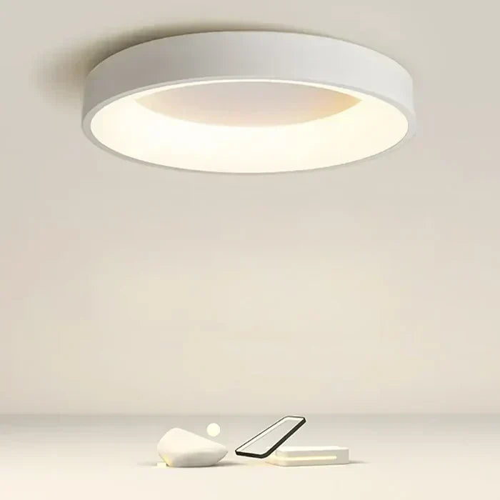 Rund LED-loftlampe – skandinavisk stil, holdbar og stemningsfuldt lys til dit hjem