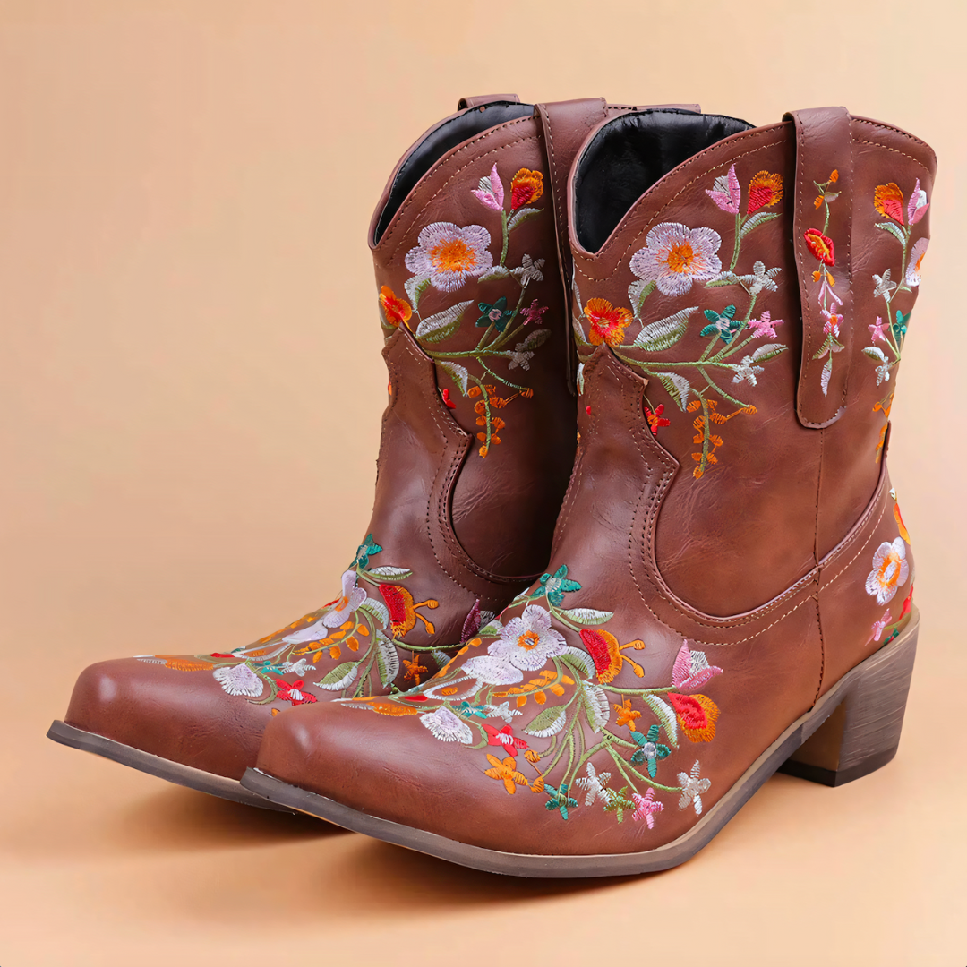 Vandtætte vintage cowgirl-støvler - Sierra