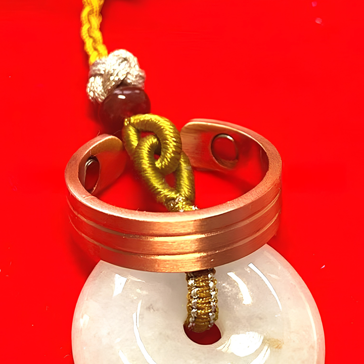 Fransk-stil Kat-øje Sten Kobber Magnet Ring