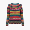 Kvinders Strikket Sweater med Rund Hals