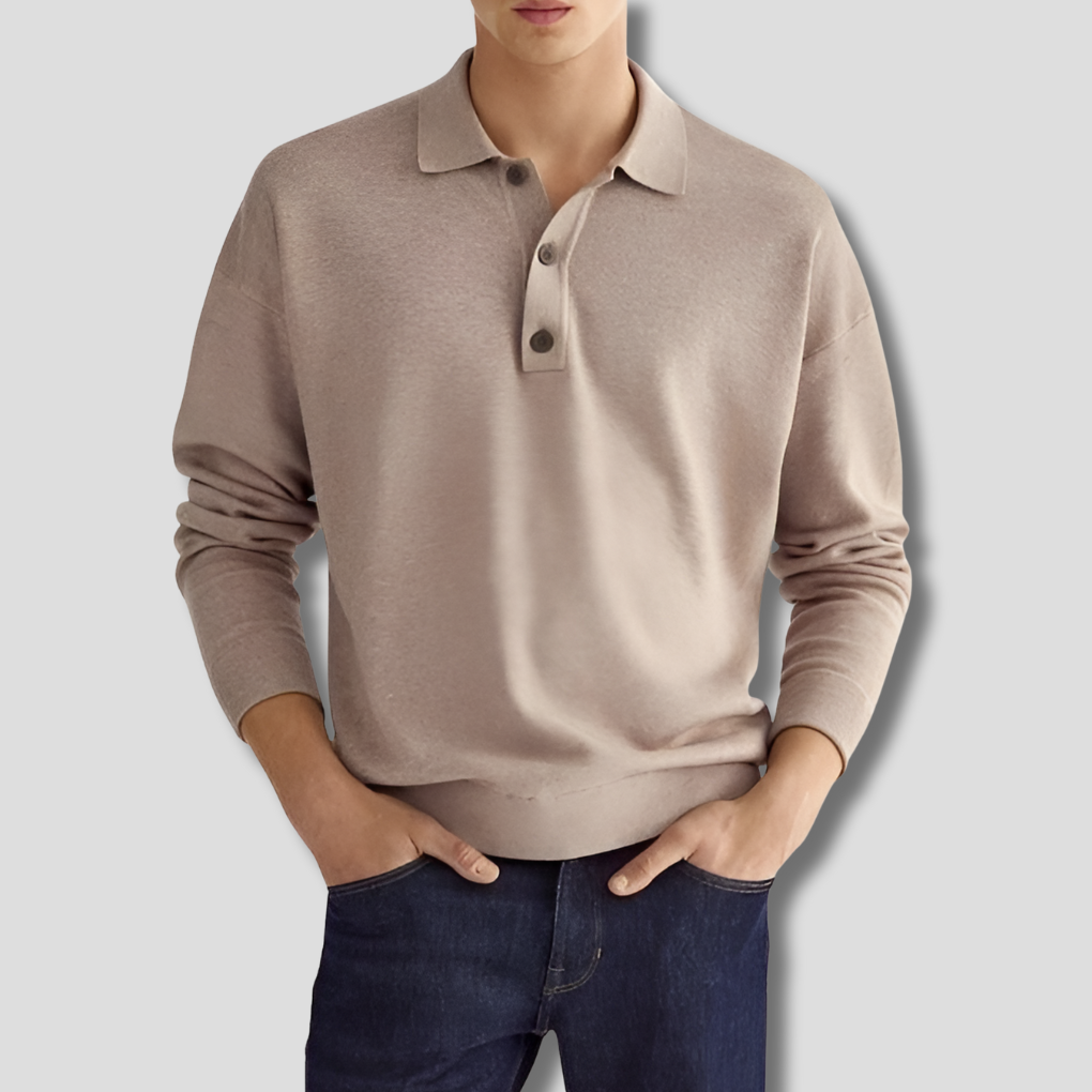 Herre bomuldspoloshirt