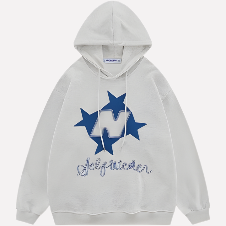 Kvinders Oversized Grafisk Hoodie