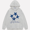Kvinders Oversized Grafisk Hoodie