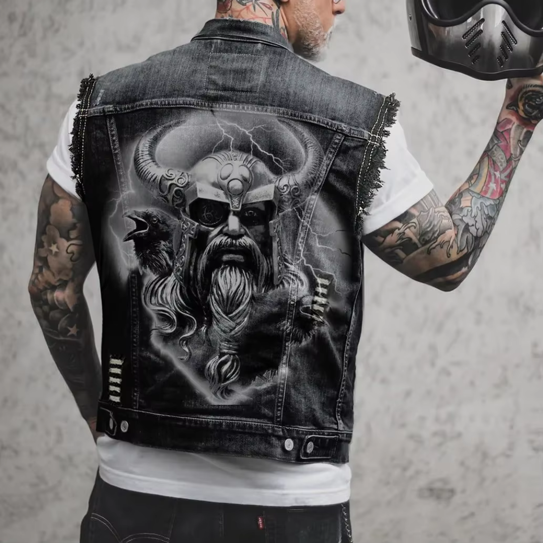 Retro Denim Herrevest