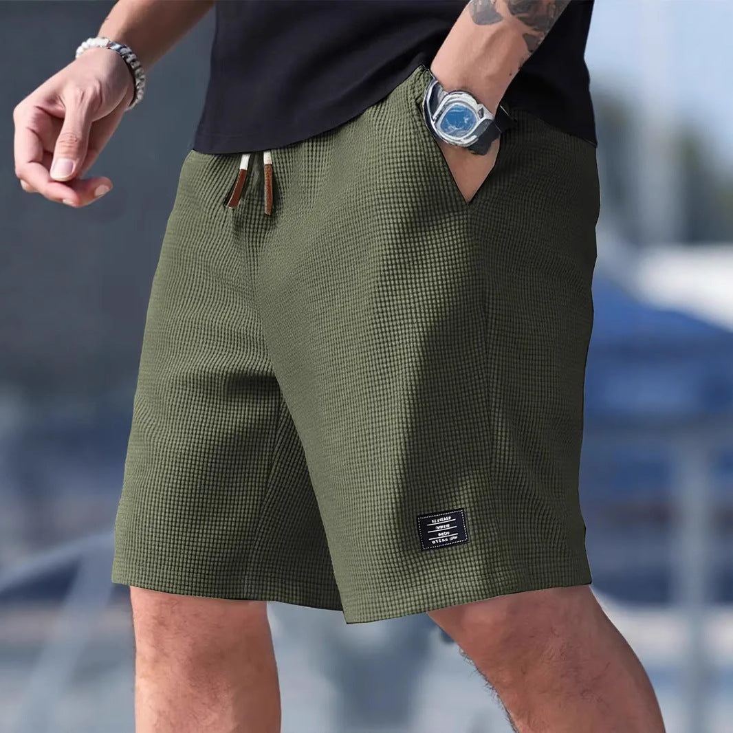 Men's Casual Sports Shorts Summer Loose Drawstring Pocket Pants