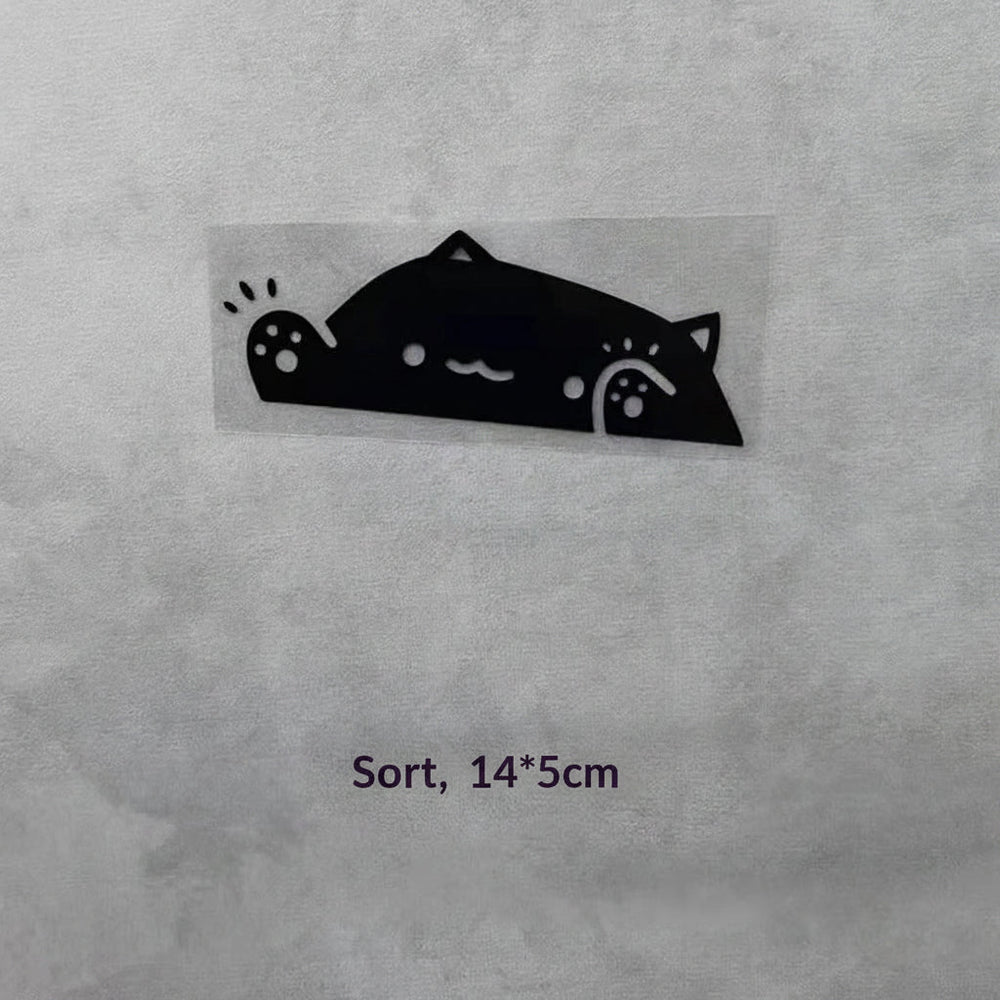 Cat Knocking On Window Car Sticker Kitten Decal For Auto Windows Scratch Covering Pet Decor Vinyl Adhesive Automotive Decal