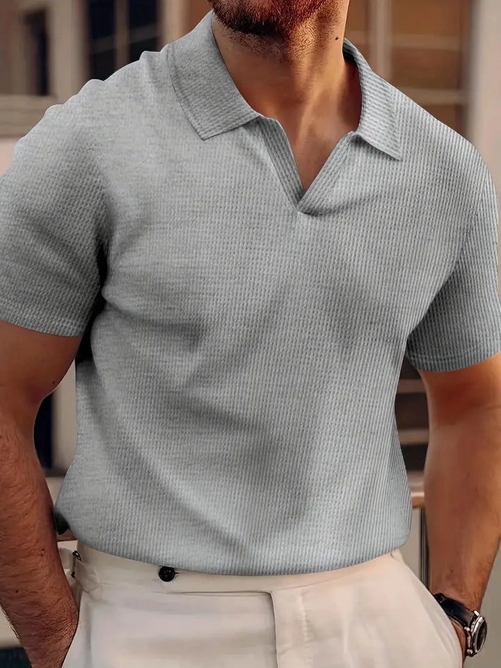 Herre poloshirt med korte ærmer, afslappet