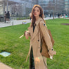 Unnie - Elegant Koreansk Trenchcoat til Kvinder