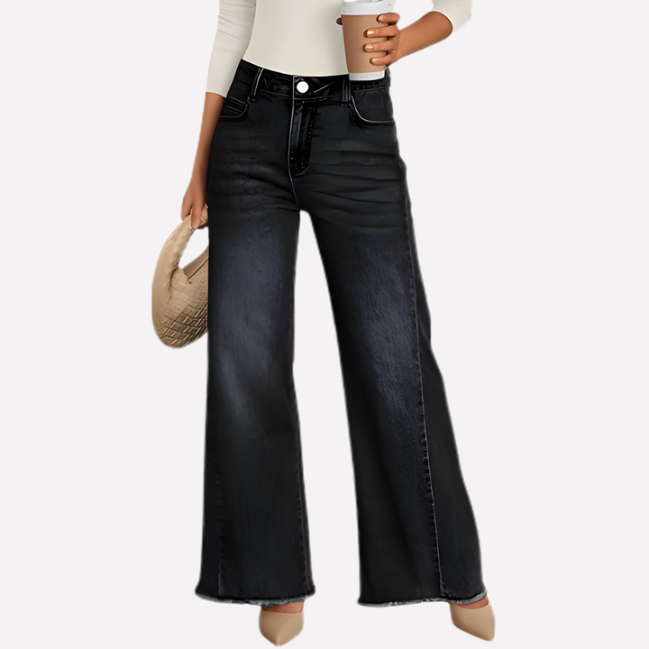 Kvinders Bredbenede Jeans