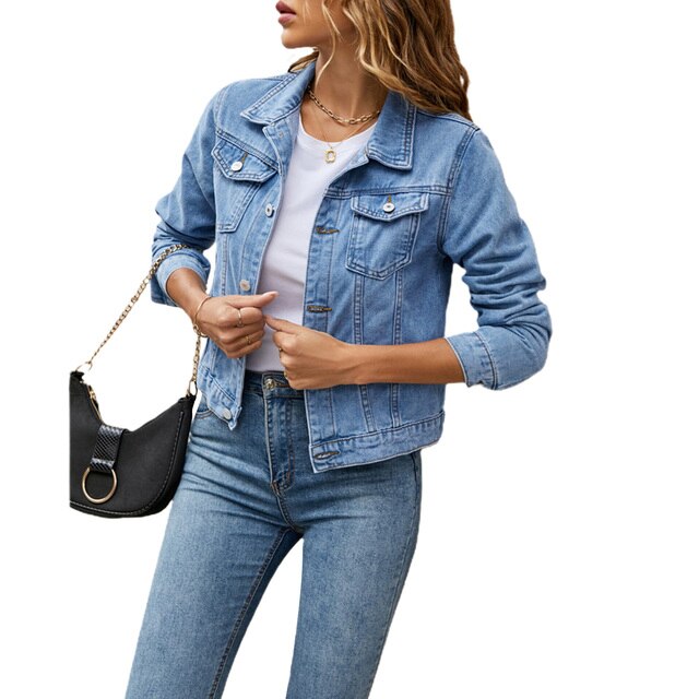 Trendy denimjakke til damer med behagelig pasform – Malina