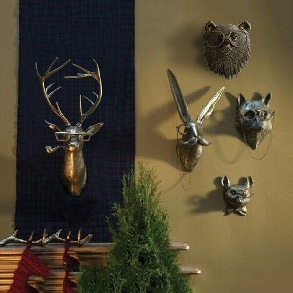 Legende dyrehoved-vægdekoration - WallCritters
