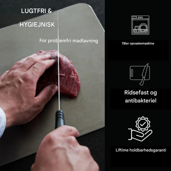 Skærebræt i medicinsk titanium